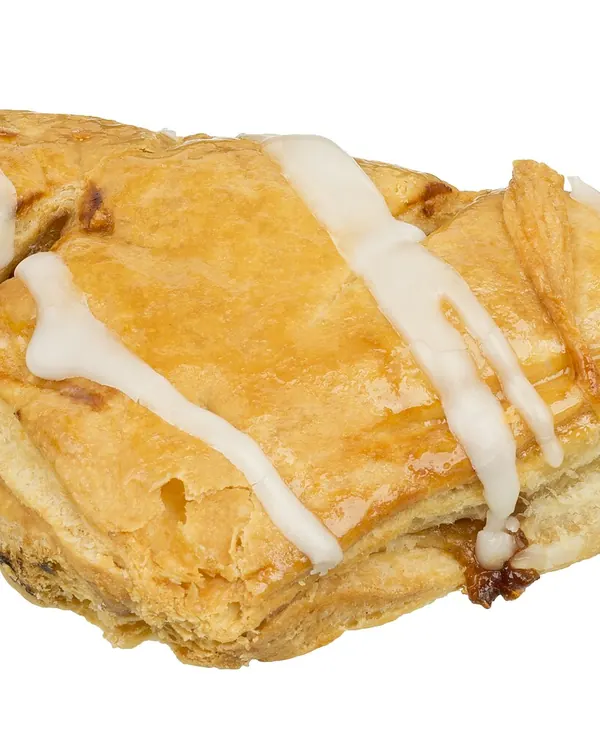Apple turnover with a drizzle of icing